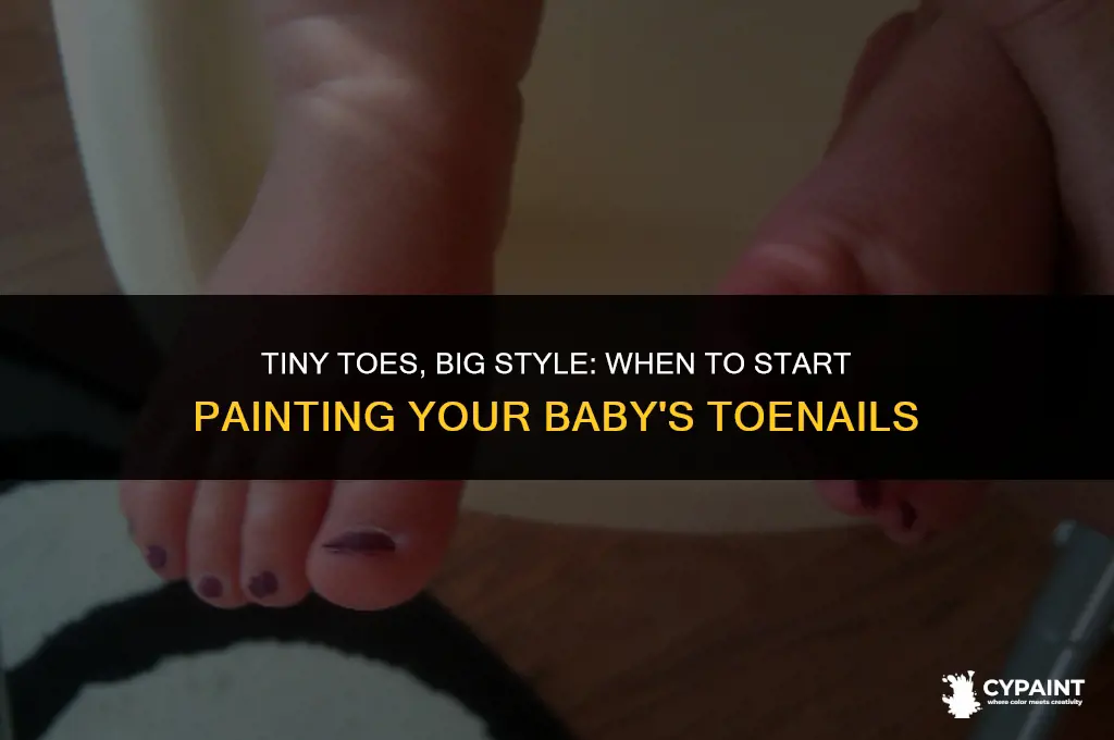 what age can you start painting a baby