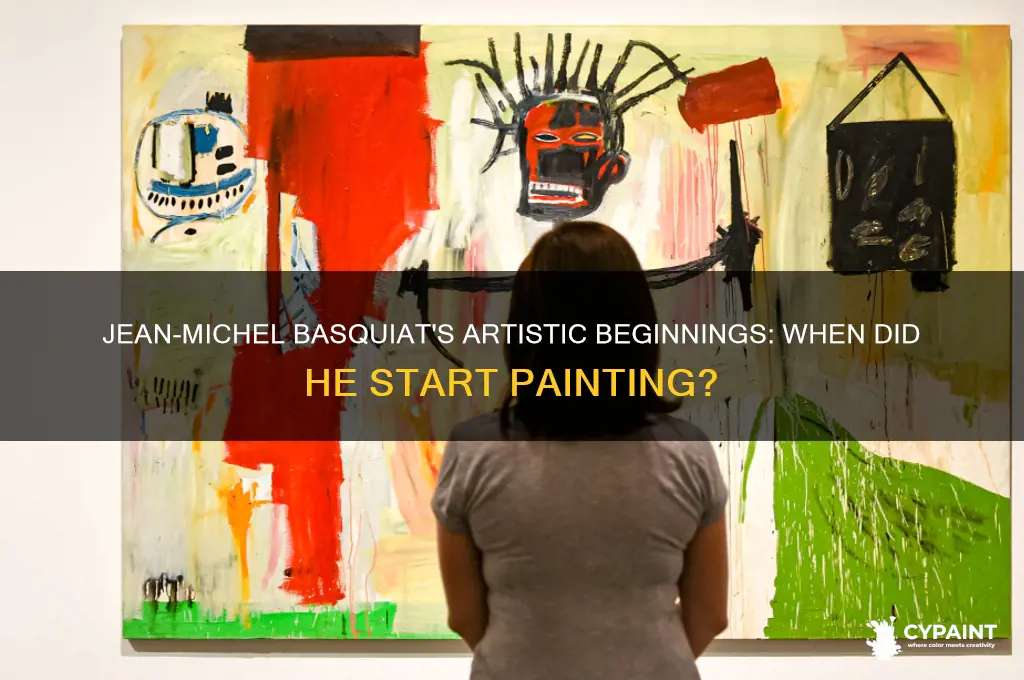 what age did jean michel basquiat start painting