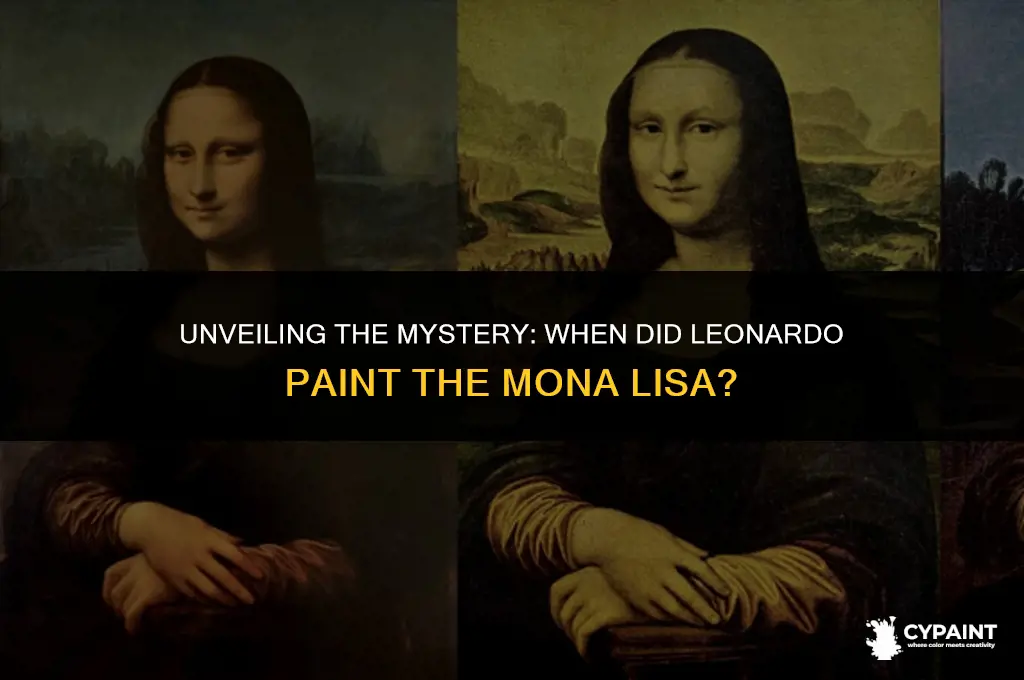 what age did leonardo da vinci paint the mona lisa