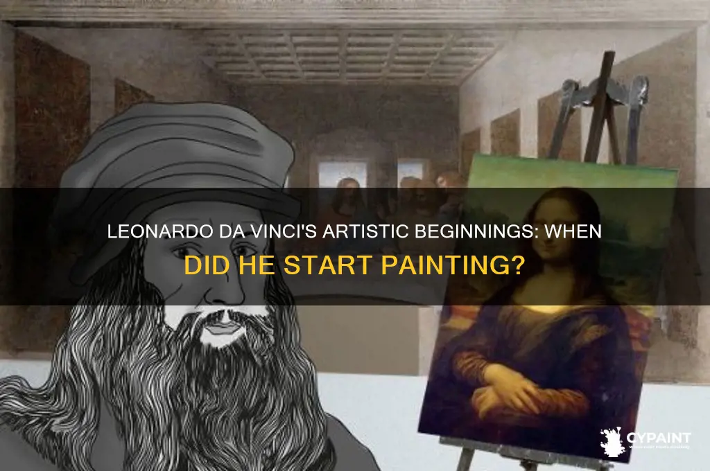 what age did leonardo da vinci start painting