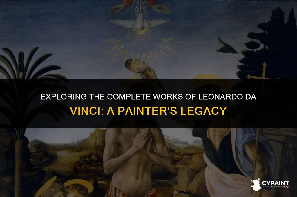 what are all the name of leonardo da vinci paintings