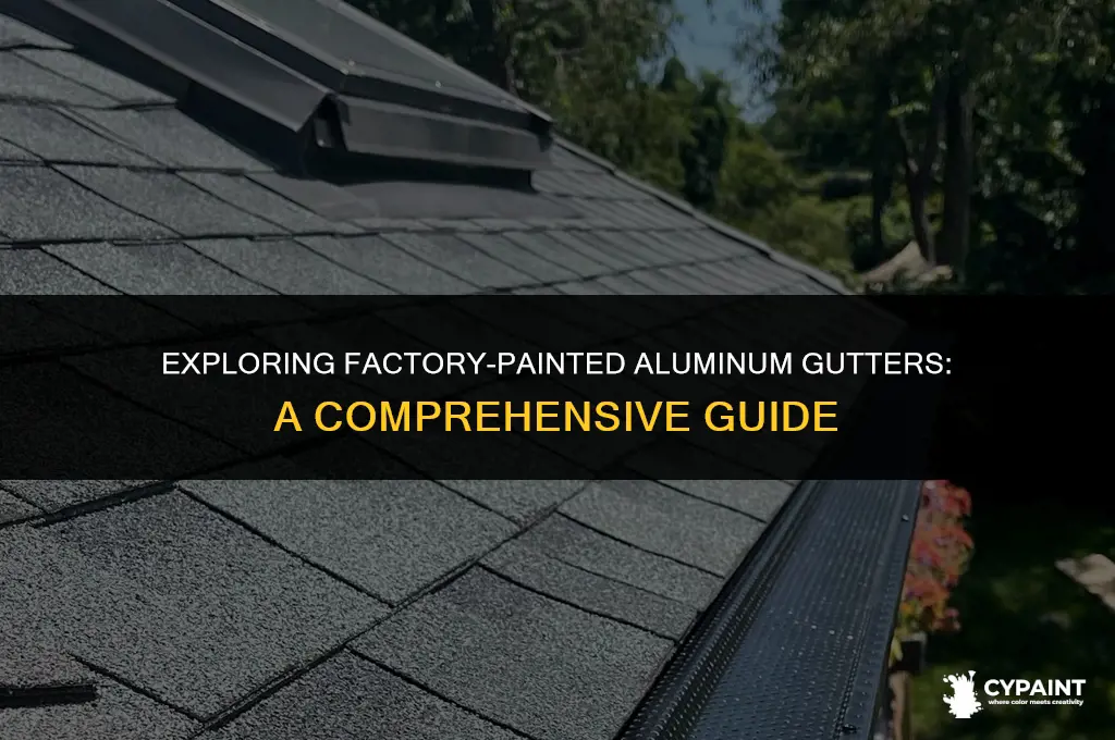 what are painted aluminum gutters painted with at the factory