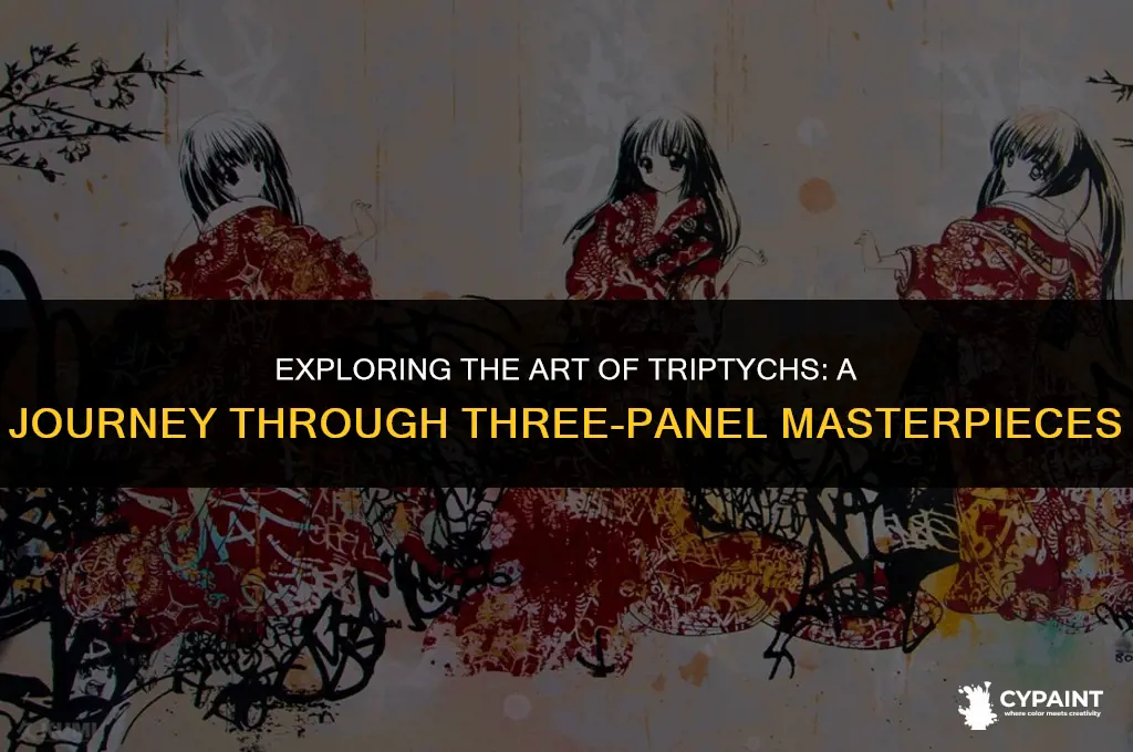 what are paintings called that are split into three sections