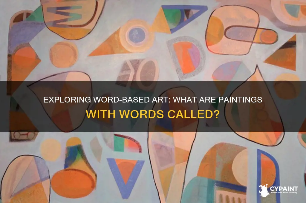 Exploring WordBased Art What Are Paintings With Words Called? CyPaint