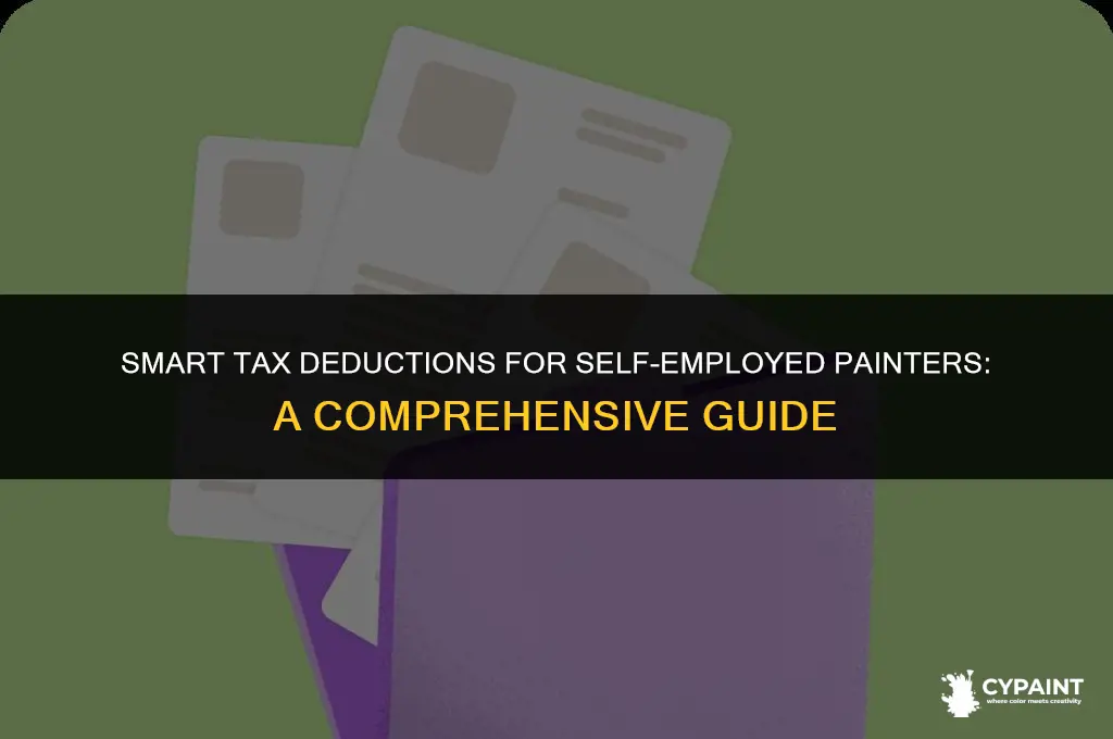 what are reasonable tax deduction percentage for self employed painter