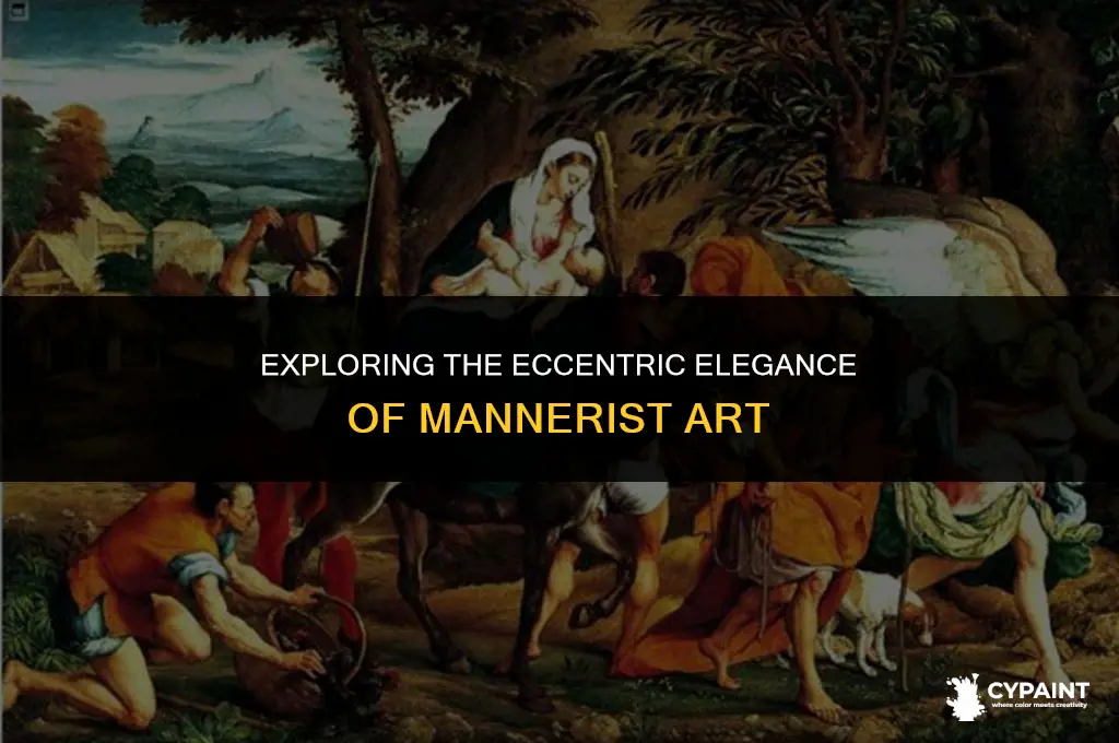what are some characteristics of the mannerist style in painting