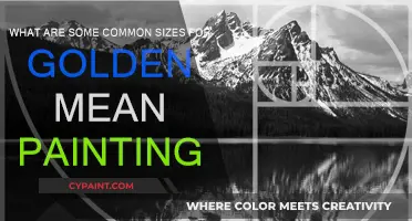 Golden Mean Painting Sizes: Common Ratios for Artists