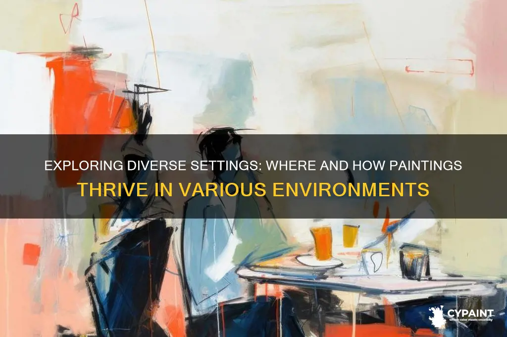 what are some environements a painting can have
