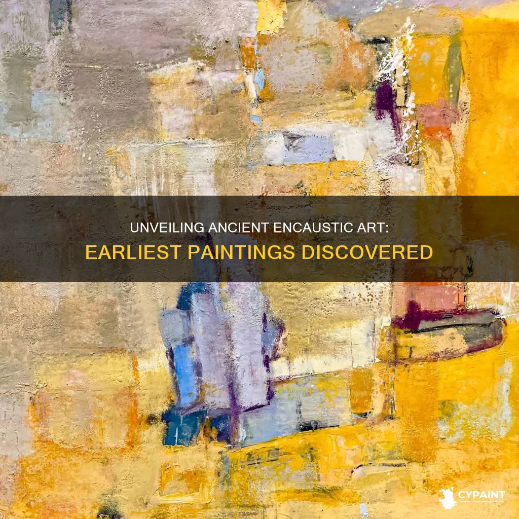 what are some of the earliest encaustic paintings discovered