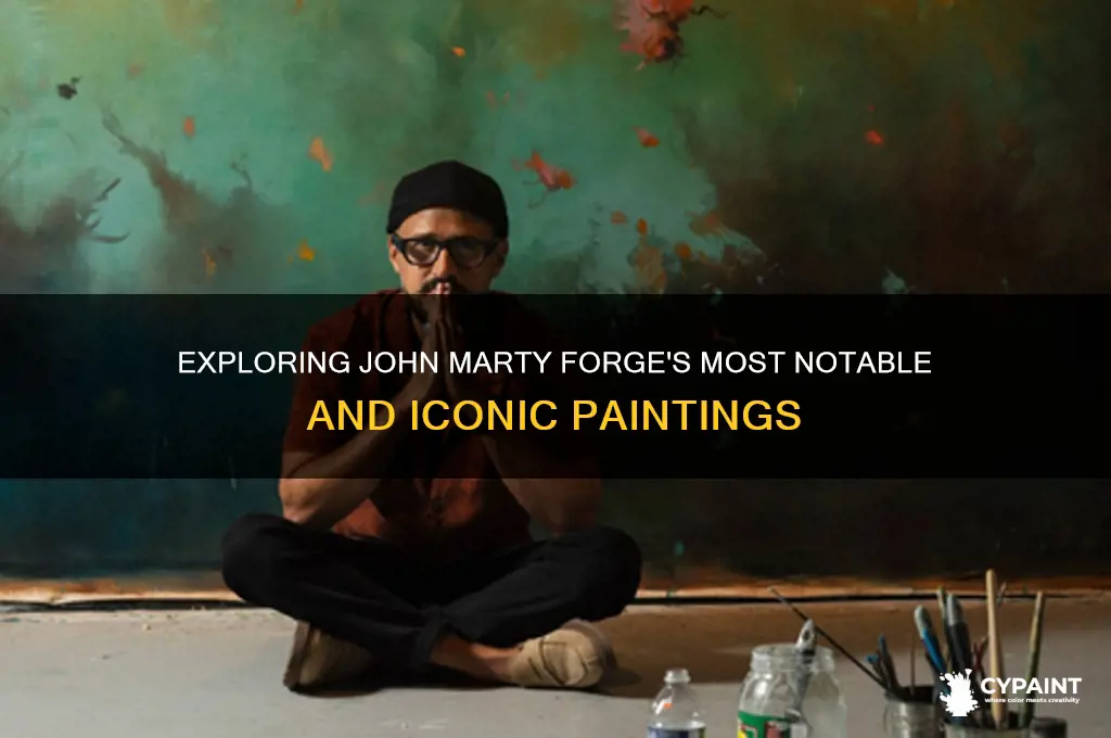 what are some paintings did john marty forge