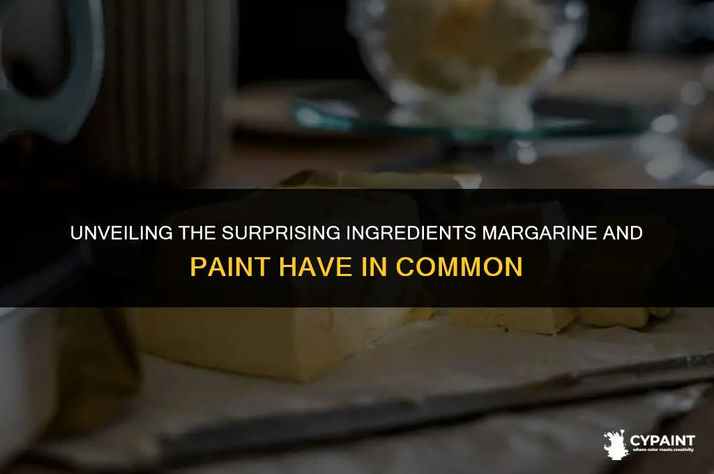 what are the 27 ingrediants that margarine shares with paint