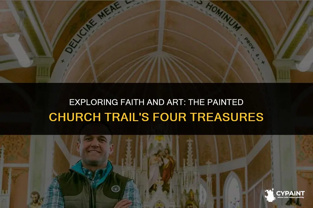 what are the 4 churches on the painted church trail