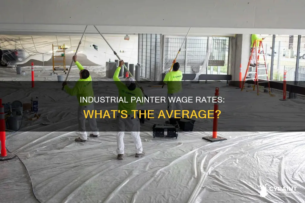 what are the average wage rate for industrial painter