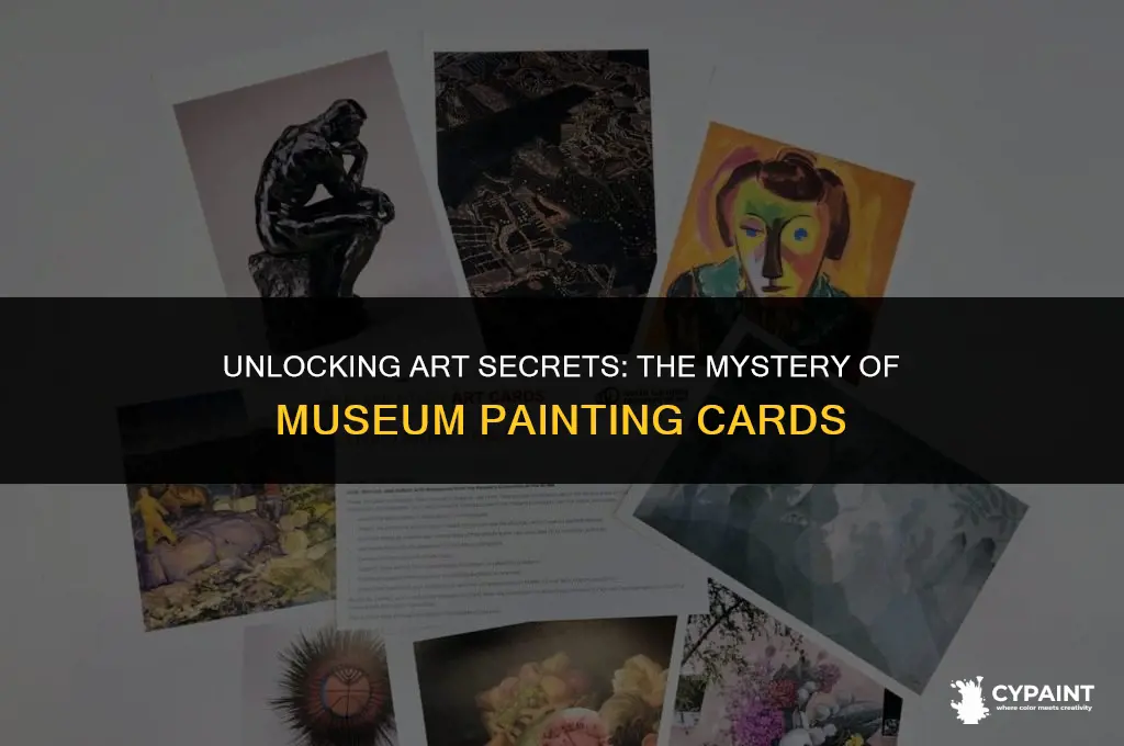 what are the cards next to paintings in museums called