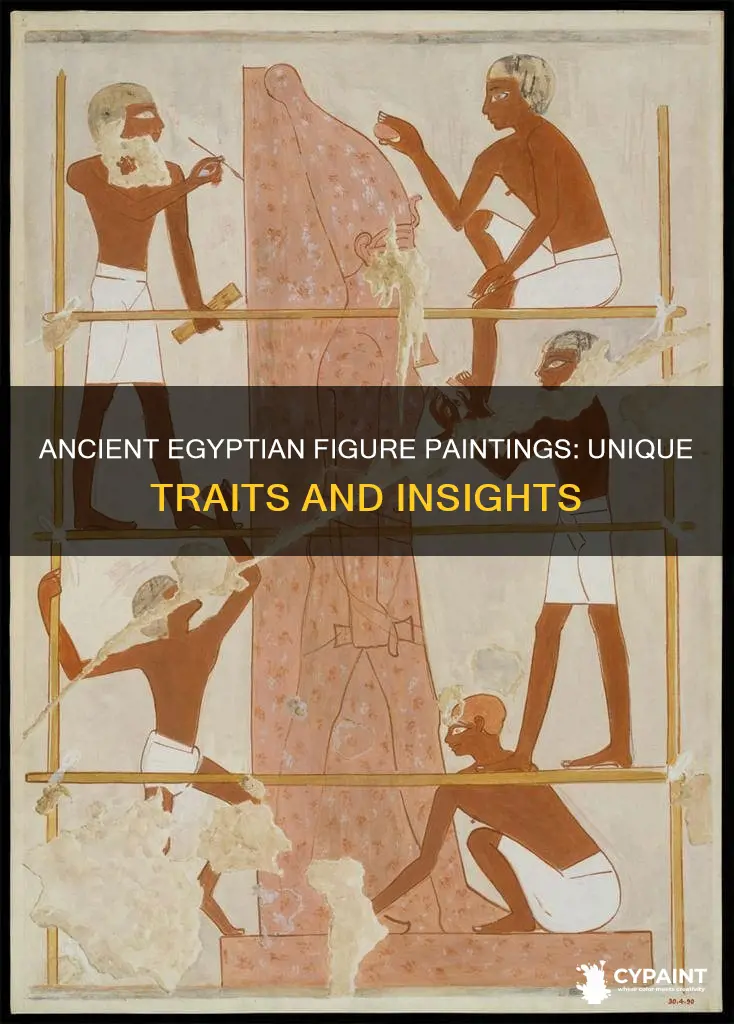 what are the characteristics of ancient egyptian figure paintings