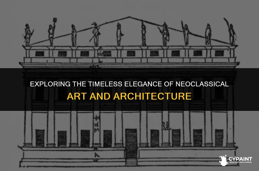what are the characteristics of neoclassical painting sculpture and architecture