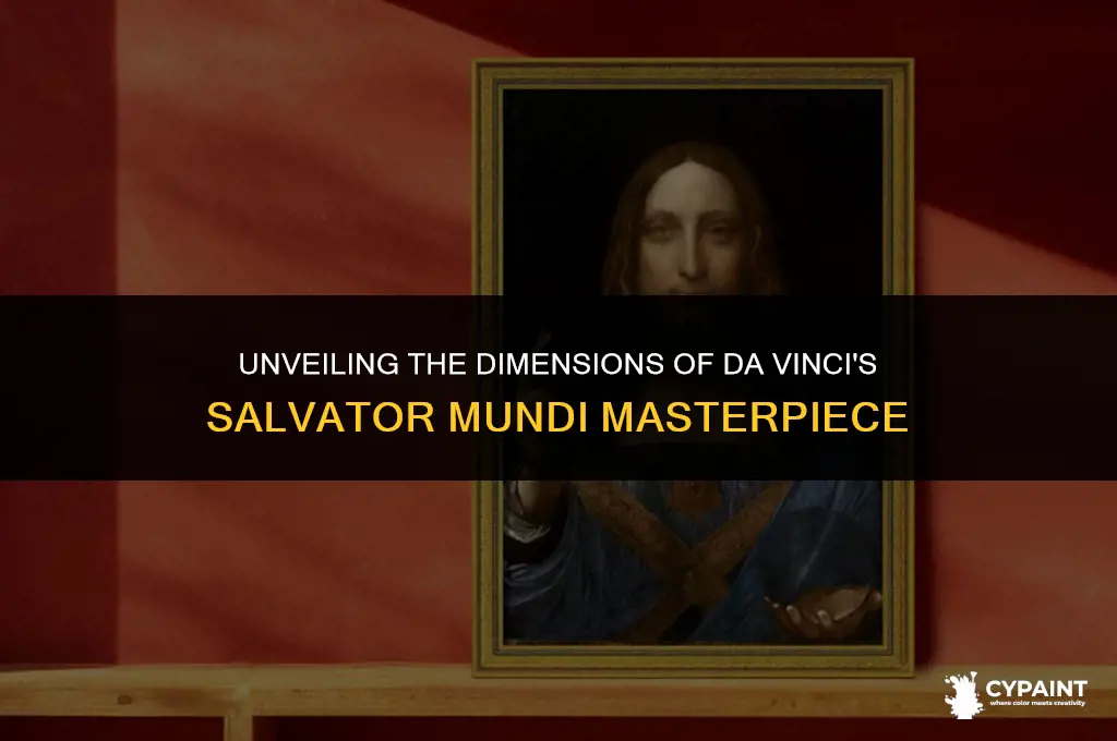 what are the dementions of di vinci salvator mundi painting