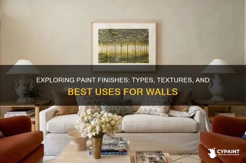 what are the different finishes of paint