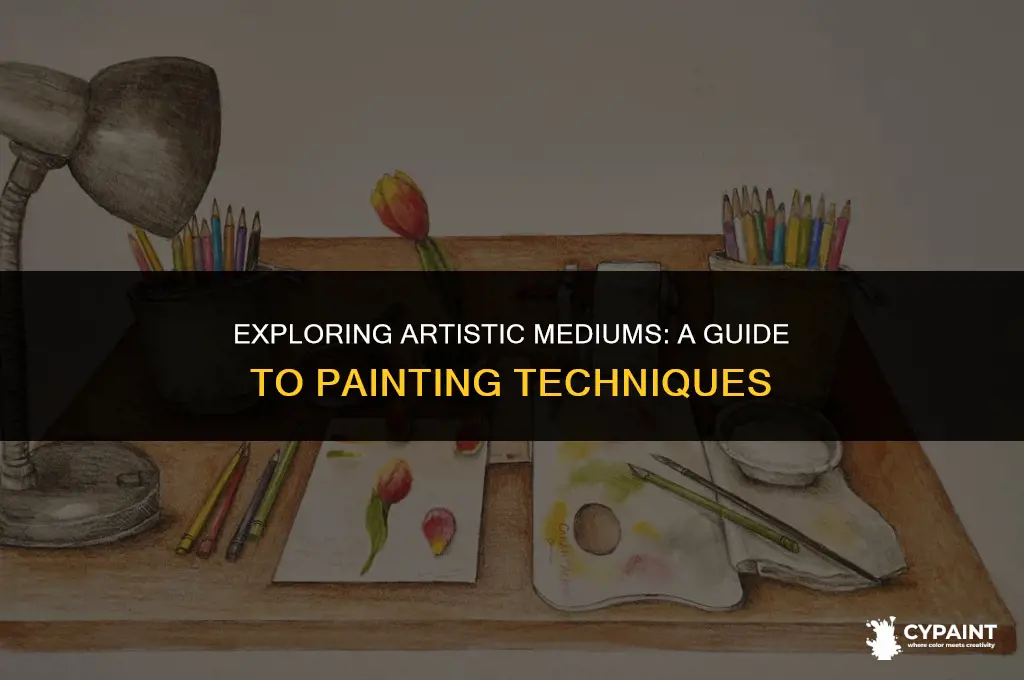 what are the different mediums in painting describe each briefly