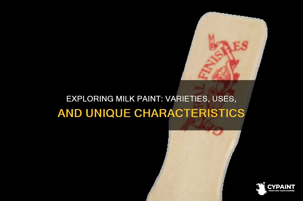 what are the different types of milk paint