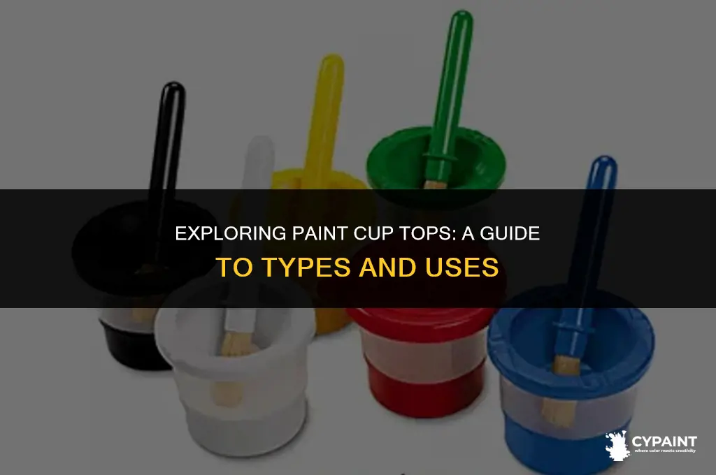 what are the different types of paint cup tops for