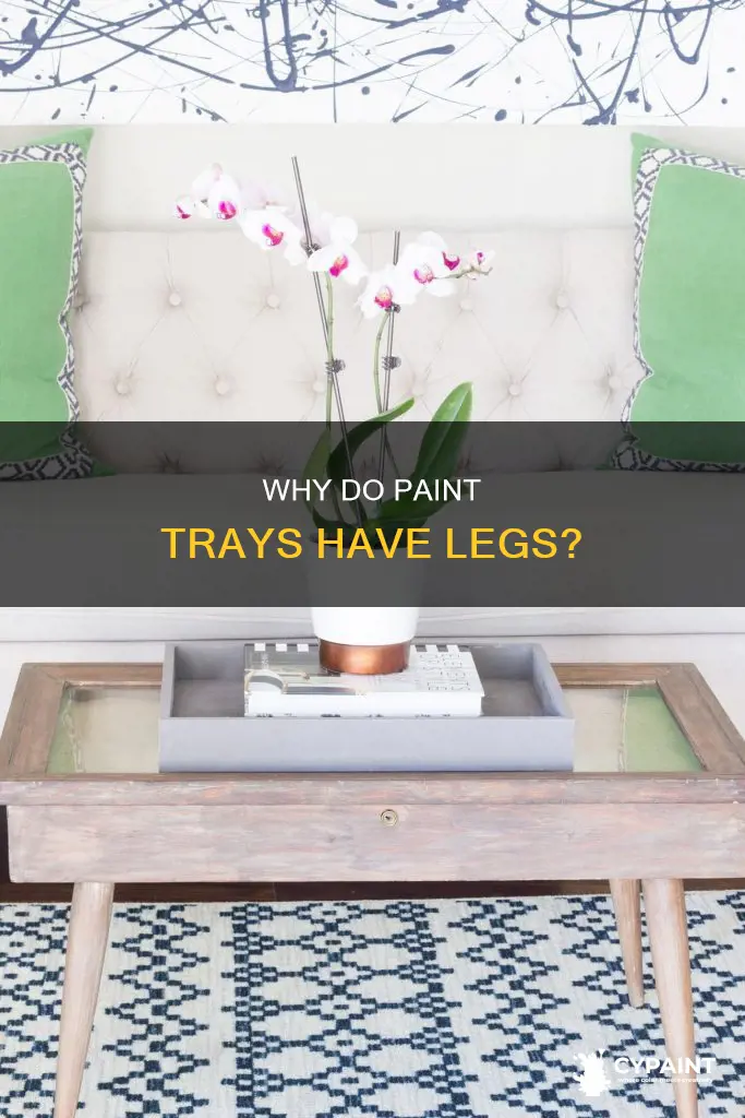 what are the legs on a paint tray for