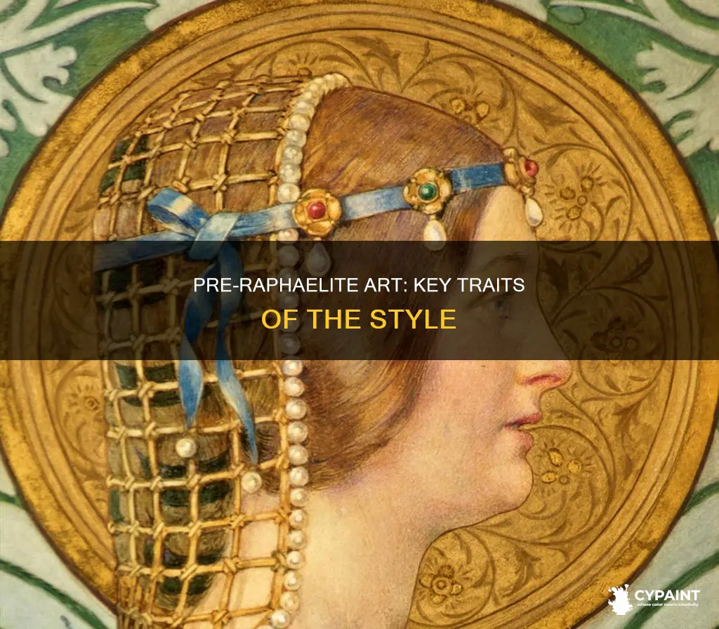 what are the main characteristics of pre raphaelite paintings