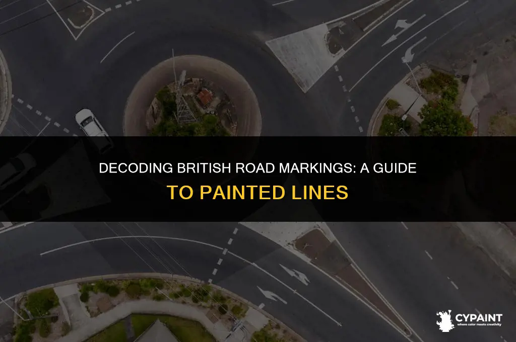 what are the meaning of painted lines on british roads