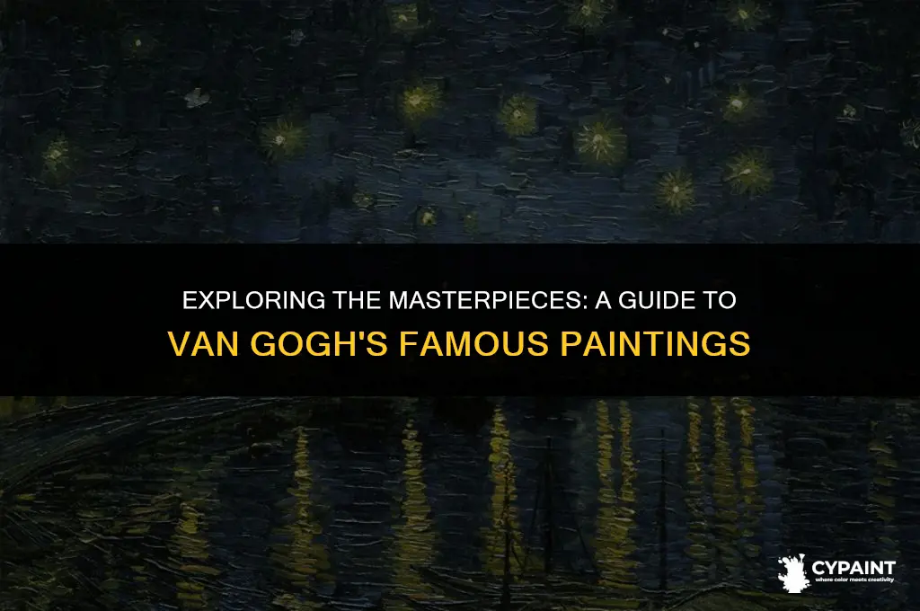 what are the names of van gogh the artist paintings