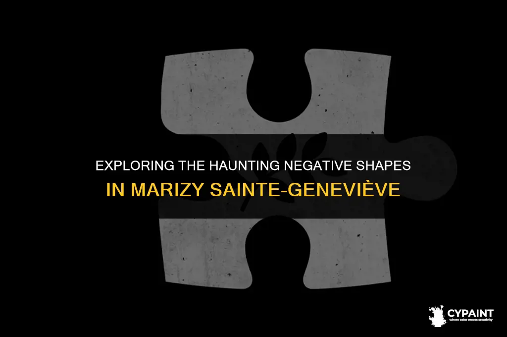 what are the negative shapes in the painting marizy sainte-genevieve