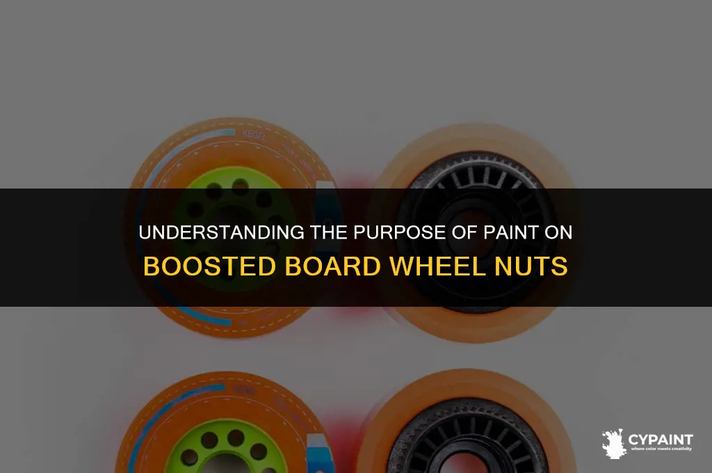 what are the paint on boosted board wheel nut for