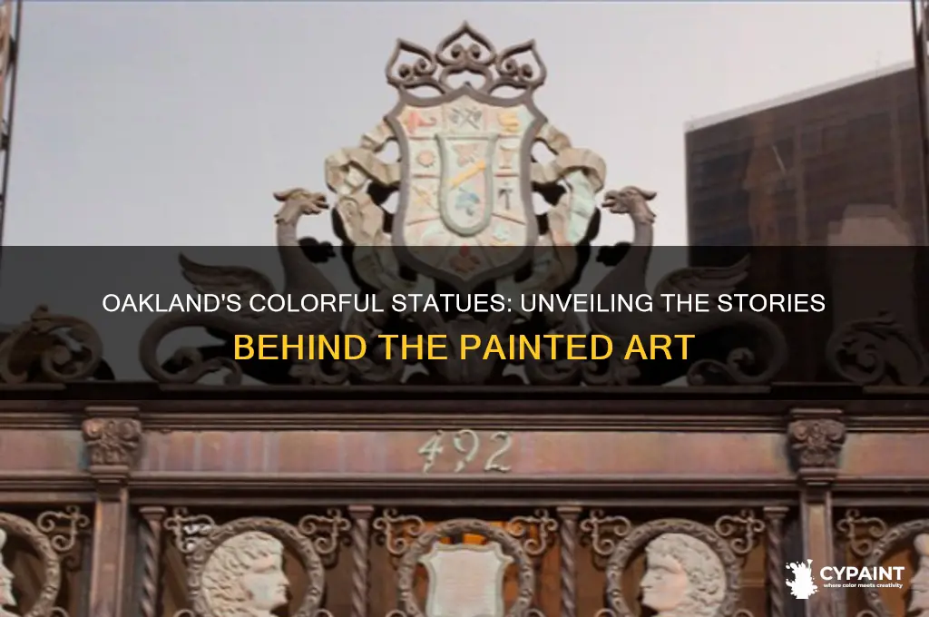 what are the painted statues all over oakland