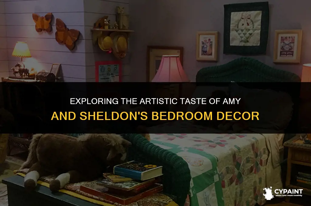 what are the paintings on amy and sheldon