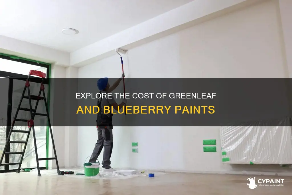 what are the prices for blueberry and greenleaf paints