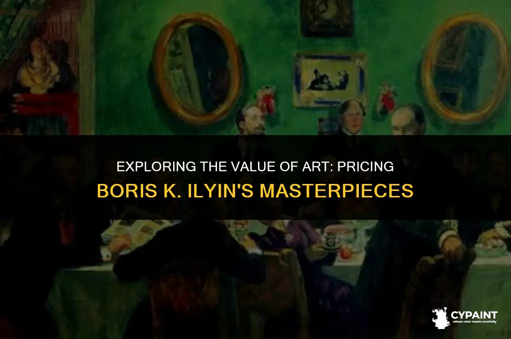 what are the prices for paintings by borus k ilyin