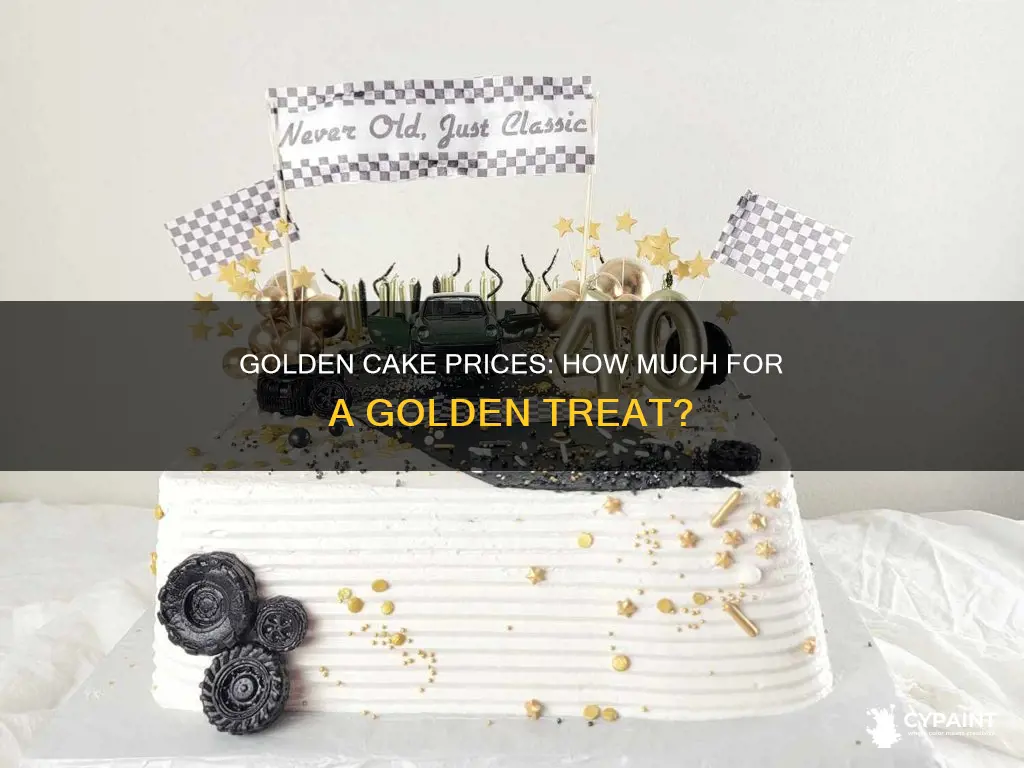 what are the prices of the golden painted cake