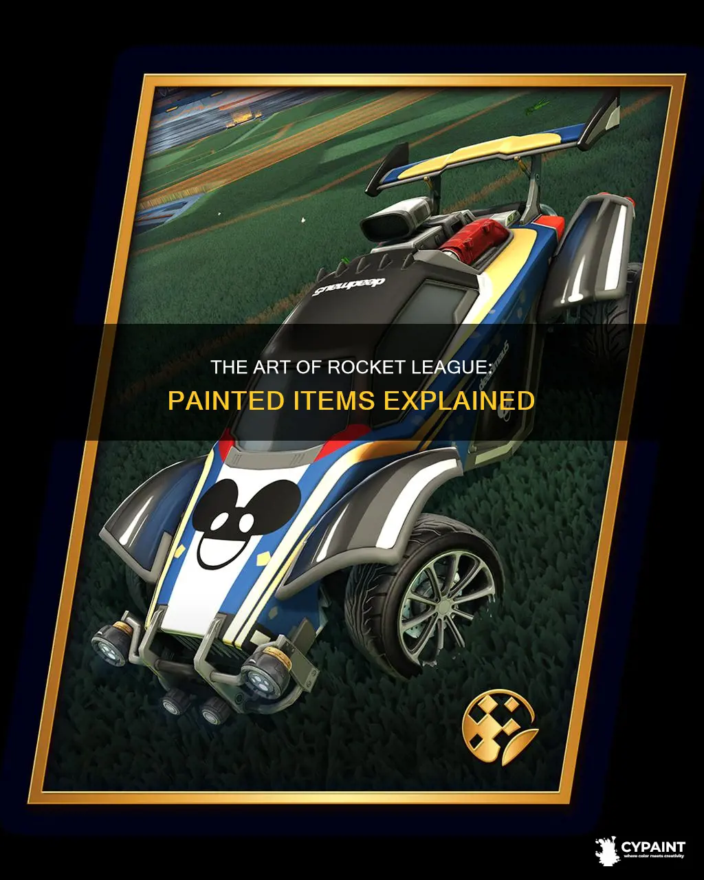 what are the random painted items in rocket league
