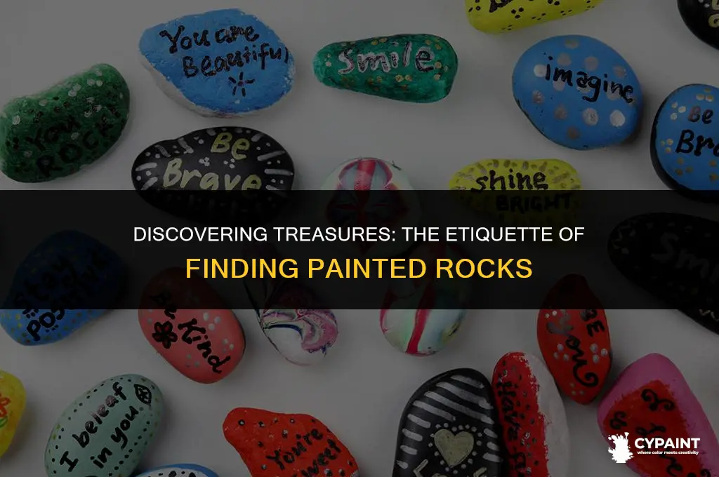 what are the rules if you find a painted rock