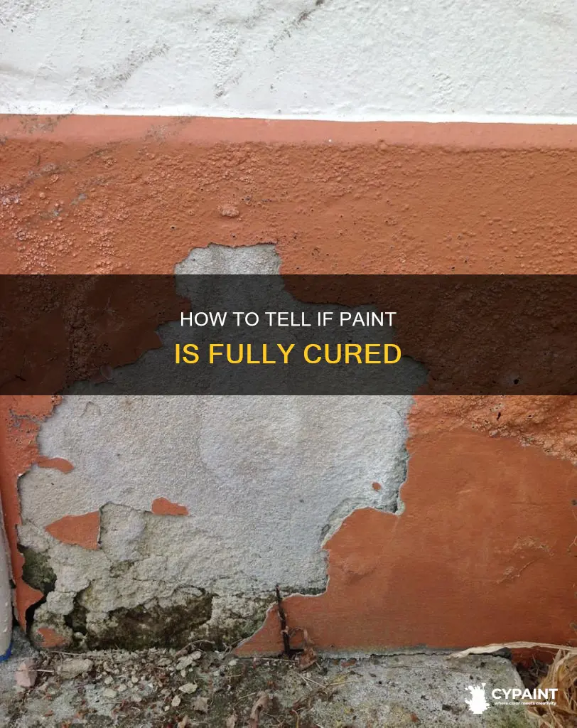 what are the signs that paint is fully cured