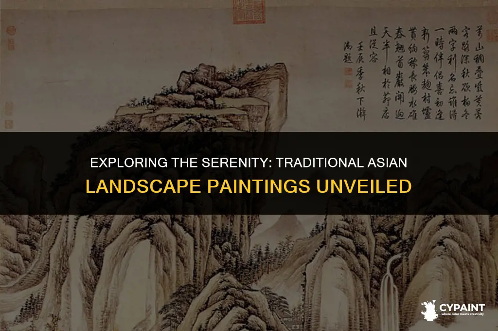 what are the two types of traditional asian landscape paintings