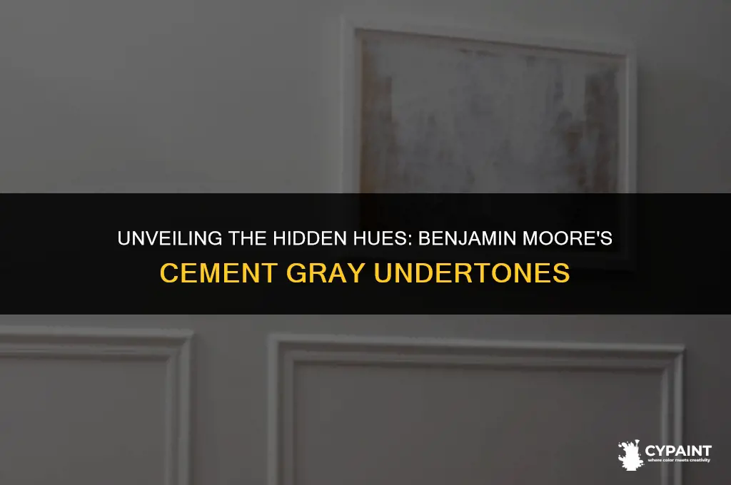 what are the undertones in benjamin moore cement gray paint
