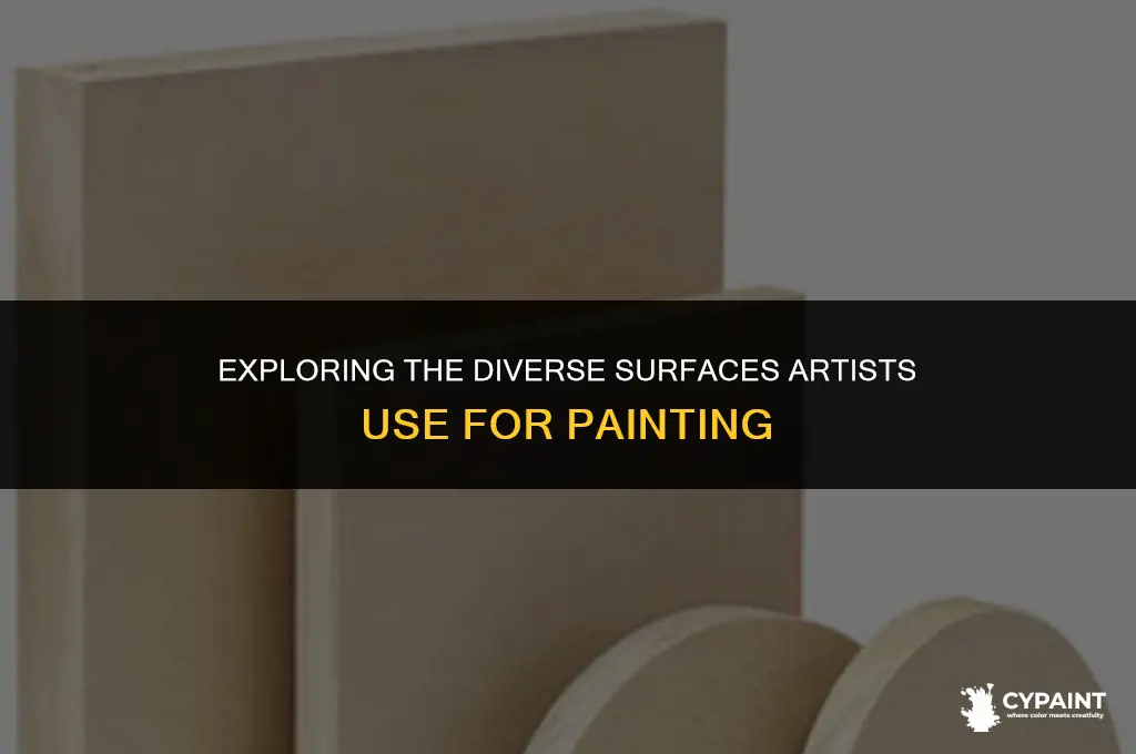 what are the varied things that artist paint on called