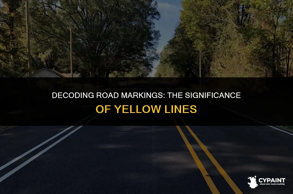 what are the yellow lines painted across the road below
