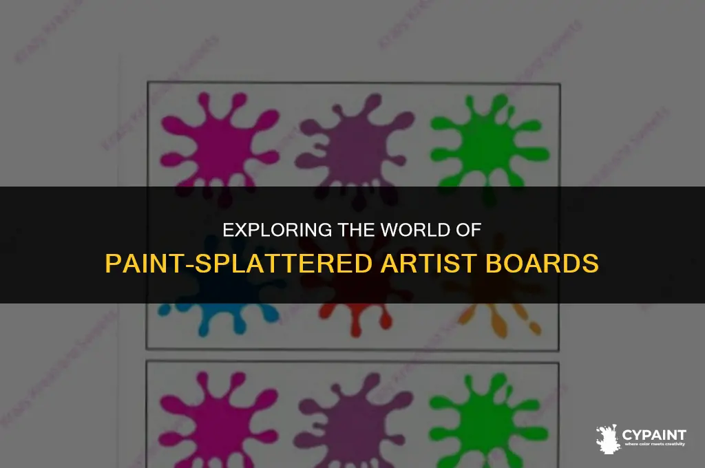what are those artist boards called with paint on them