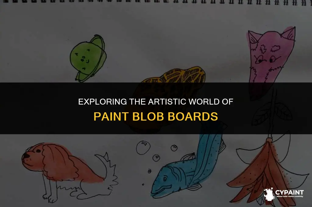 what are those boards with paint blobs on them called