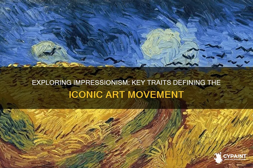 what are three characteristics common to impressionist painting