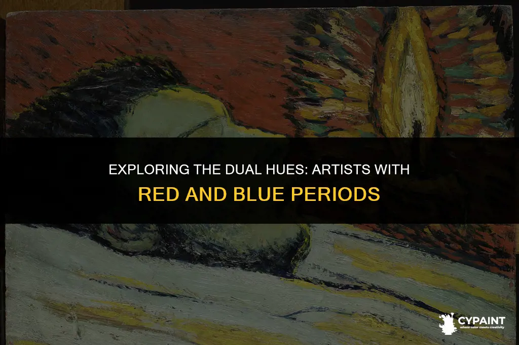 what artist had aboth a red and blue painting period