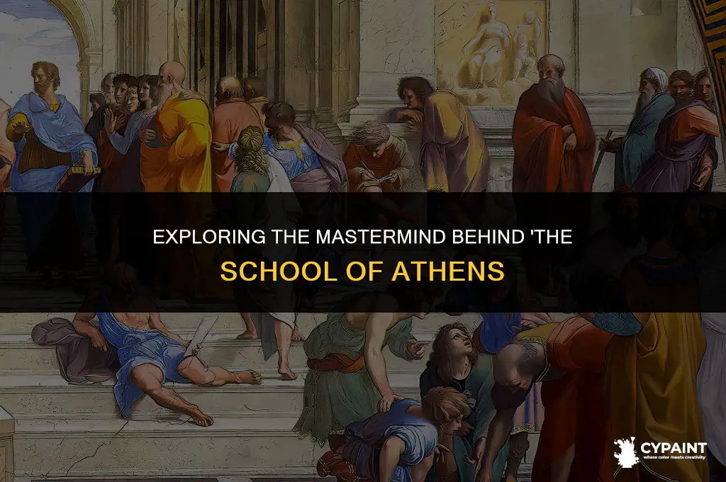what artist painted a moral depicting the school of athens
