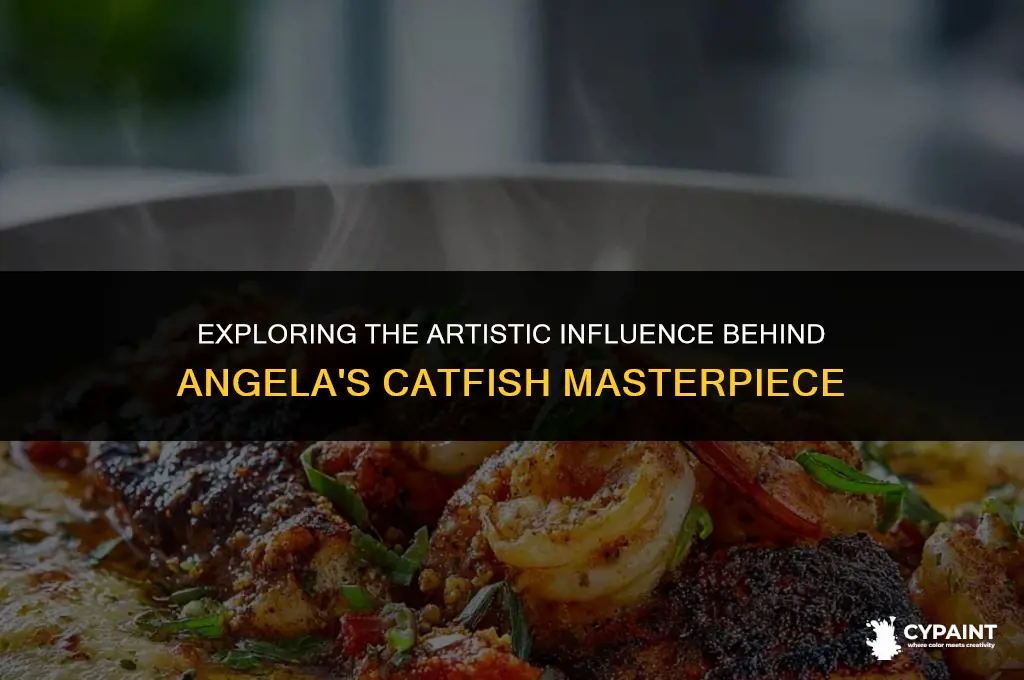 what artwork inspired one of angelas paintings in the catfish