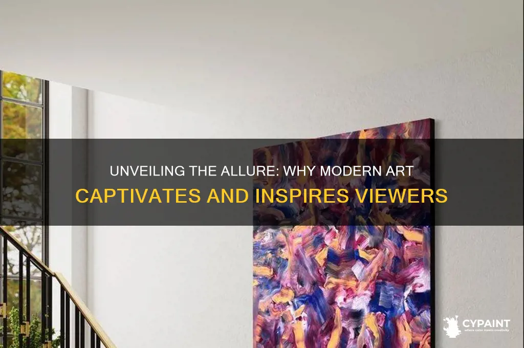 what attracts people to a modern art painting